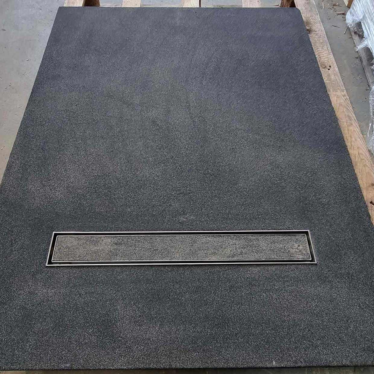 Bespoke Size Resin Rock Microcement Ready Shower Tray