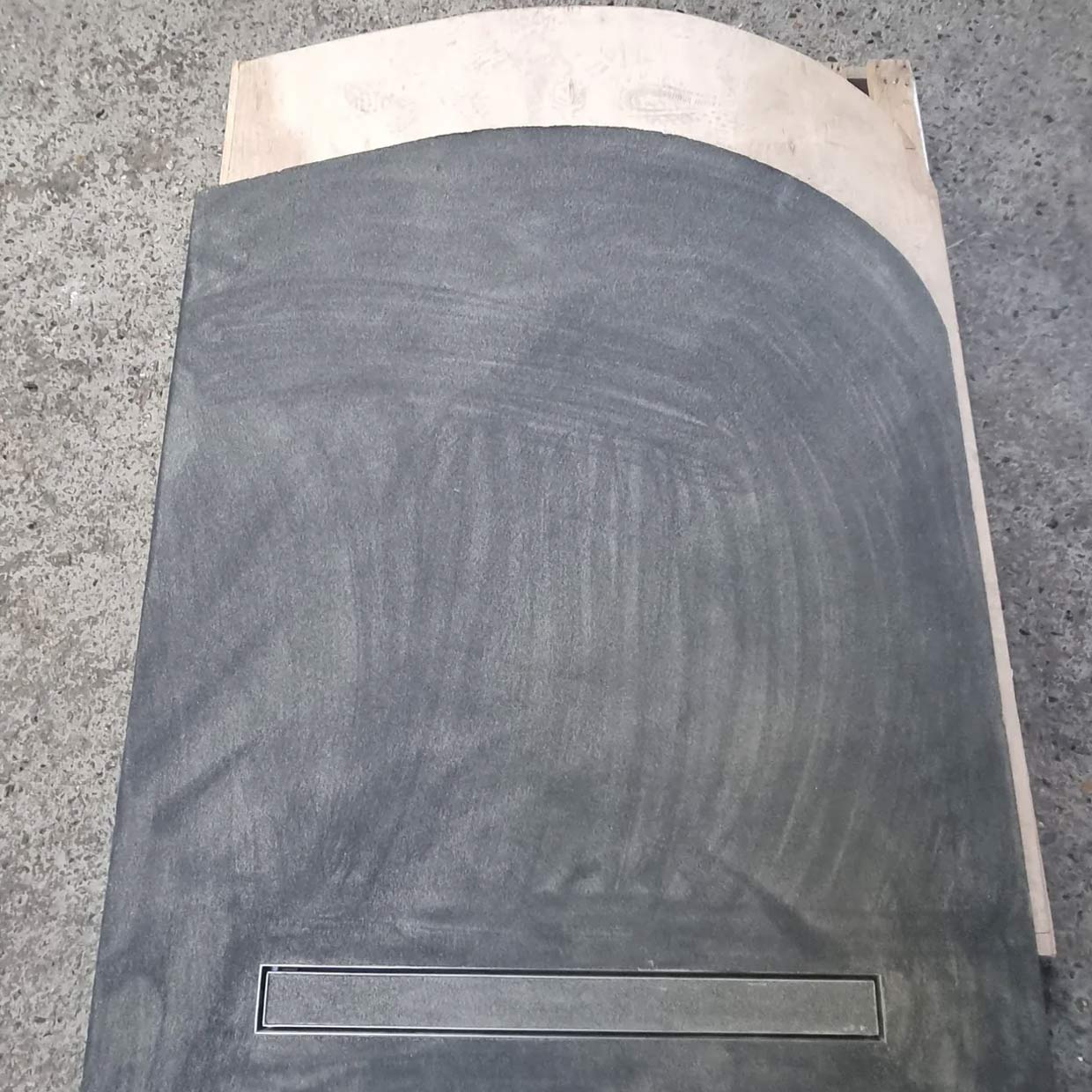 Bespoke Size Resin Rock Microcement Ready Shower Tray