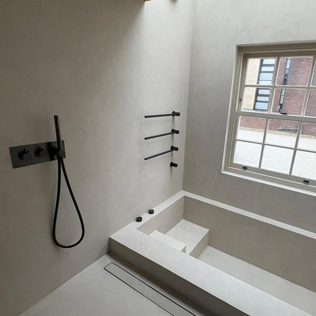 Built In Microcement Baths