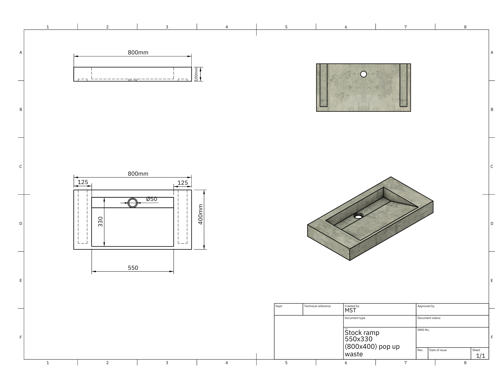 Microcement Ready Ramp Sinks