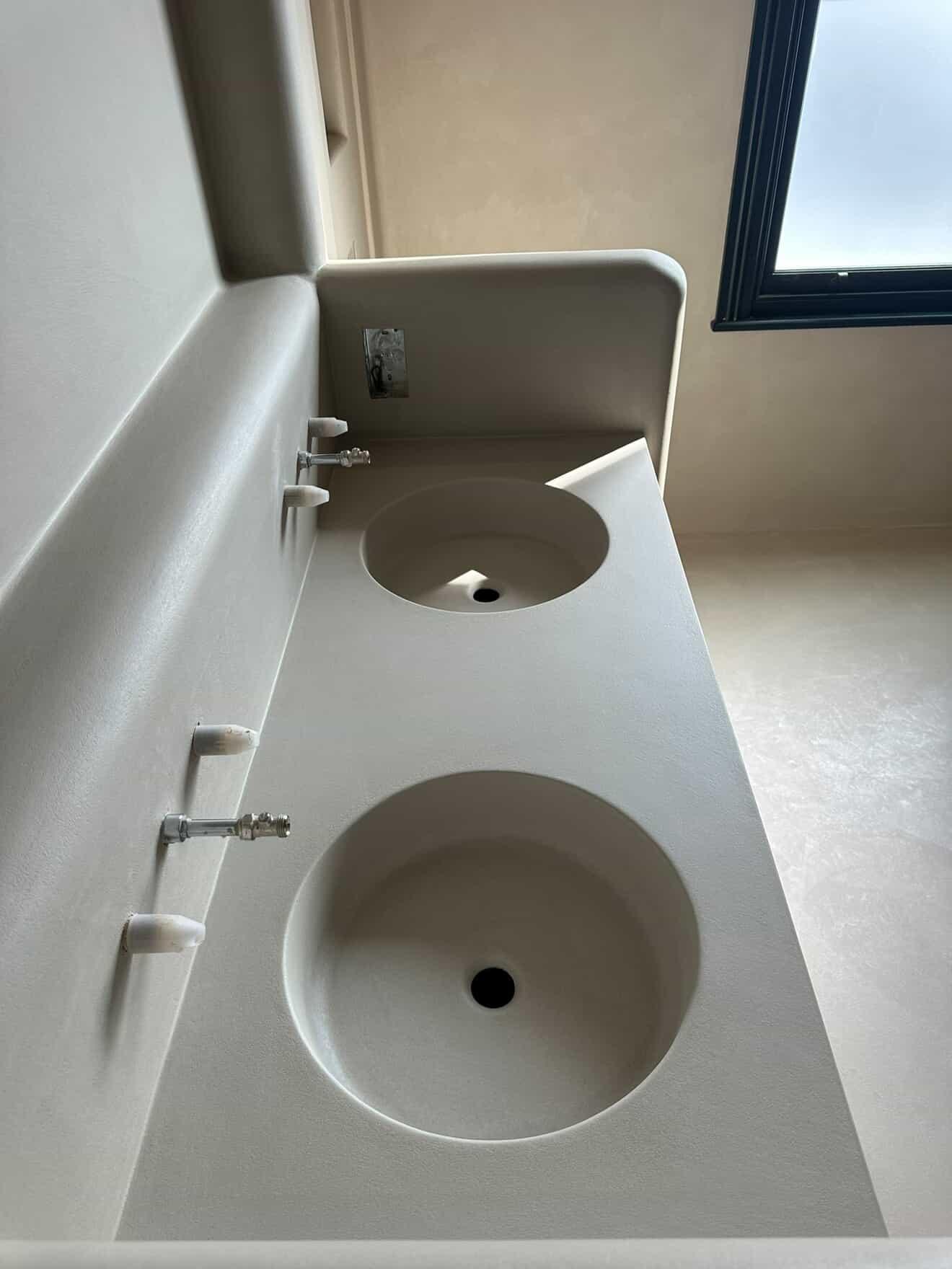 Microcement Ready Sinks and Vanitys -Bespoke