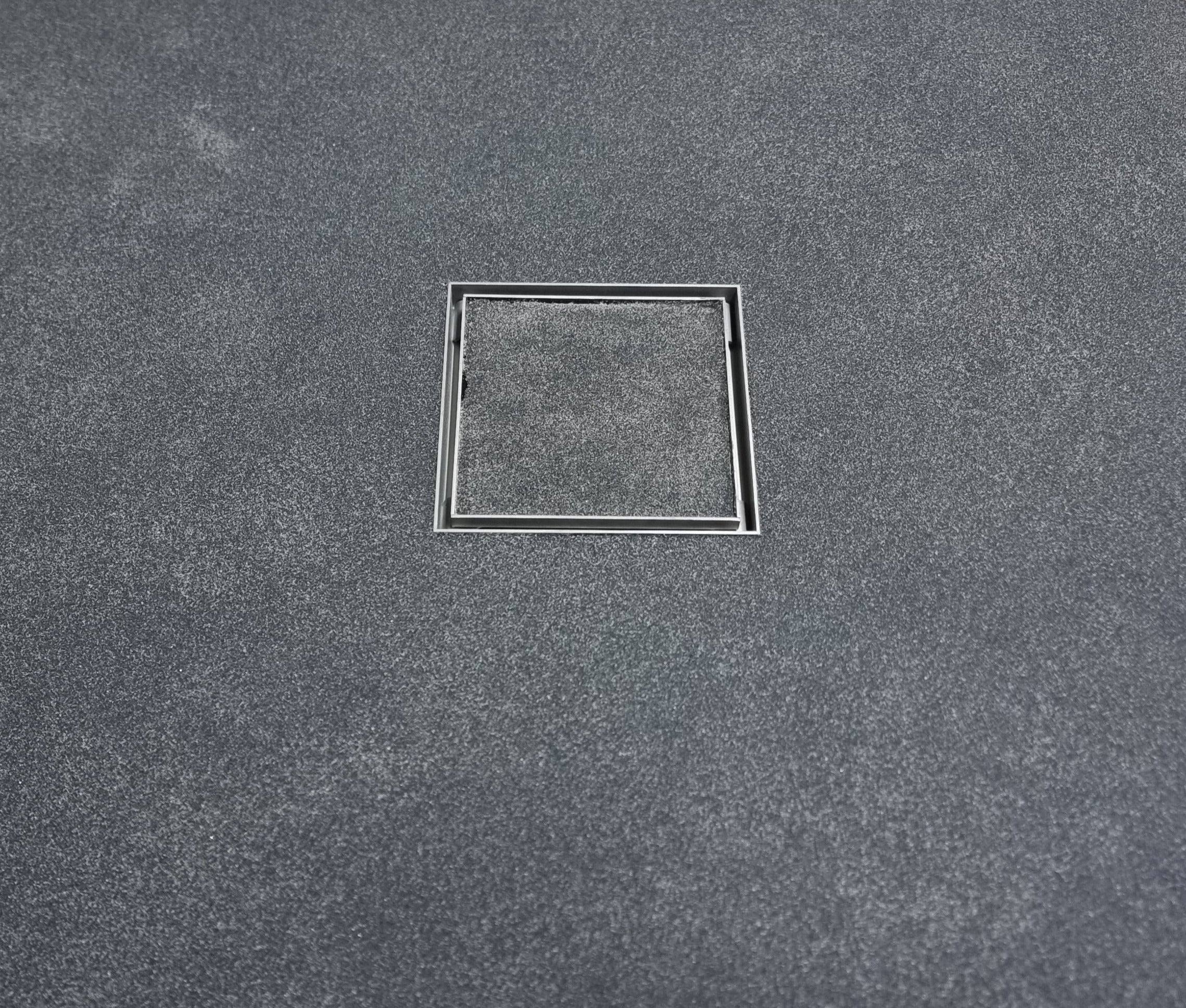 Resin Rock Microcement Ready Shower Tray 150mm Central Square Drain